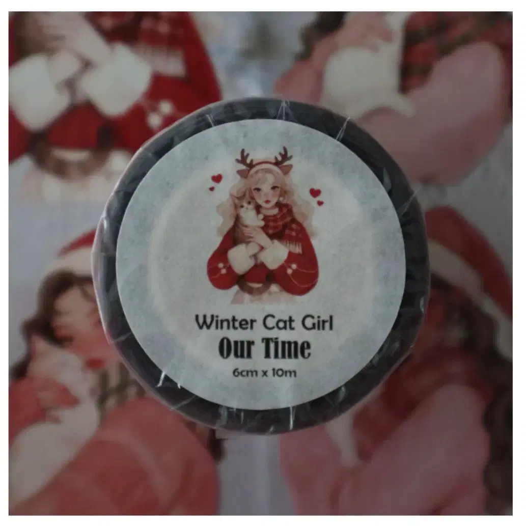 [우리의 시간]Winter Cat Pet 3D 광택 마테 마테컷